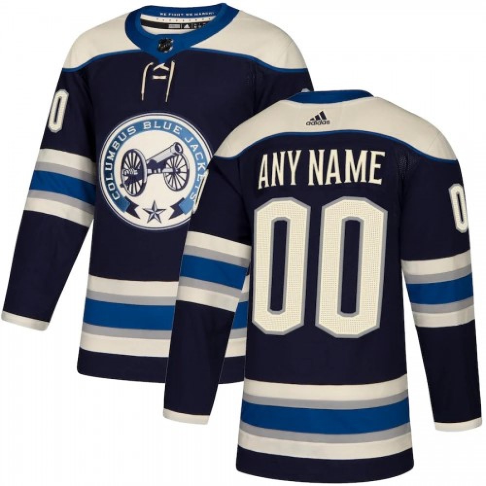 Men's Columbus Blue Jackets adidas Navy Authentic Alternate Custom Jersey-Pro Kit Vault | Brand New 26/27 Sports Jerseys